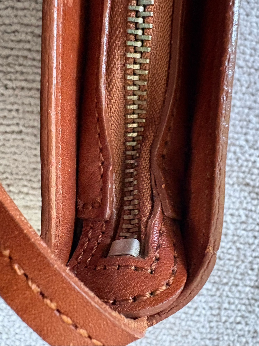 Vintage Monsac Leather Crossbody - Picture 8 of 8